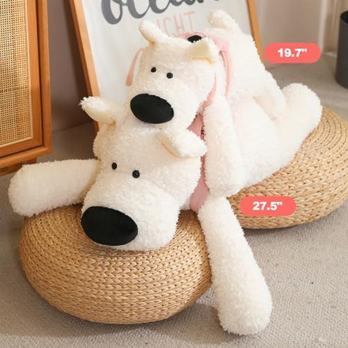 PEACH CAT West Highland White Terrier Plush Pillow with Backpack