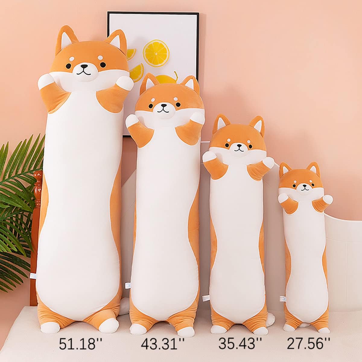 Shiba Inu Plush Pillow Toy for Kids and Adults