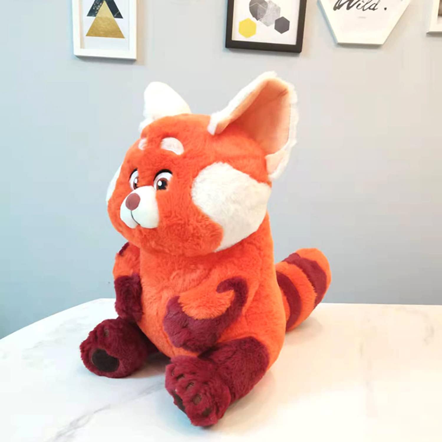 Red Plush Panda Toy Stuffed Pillow