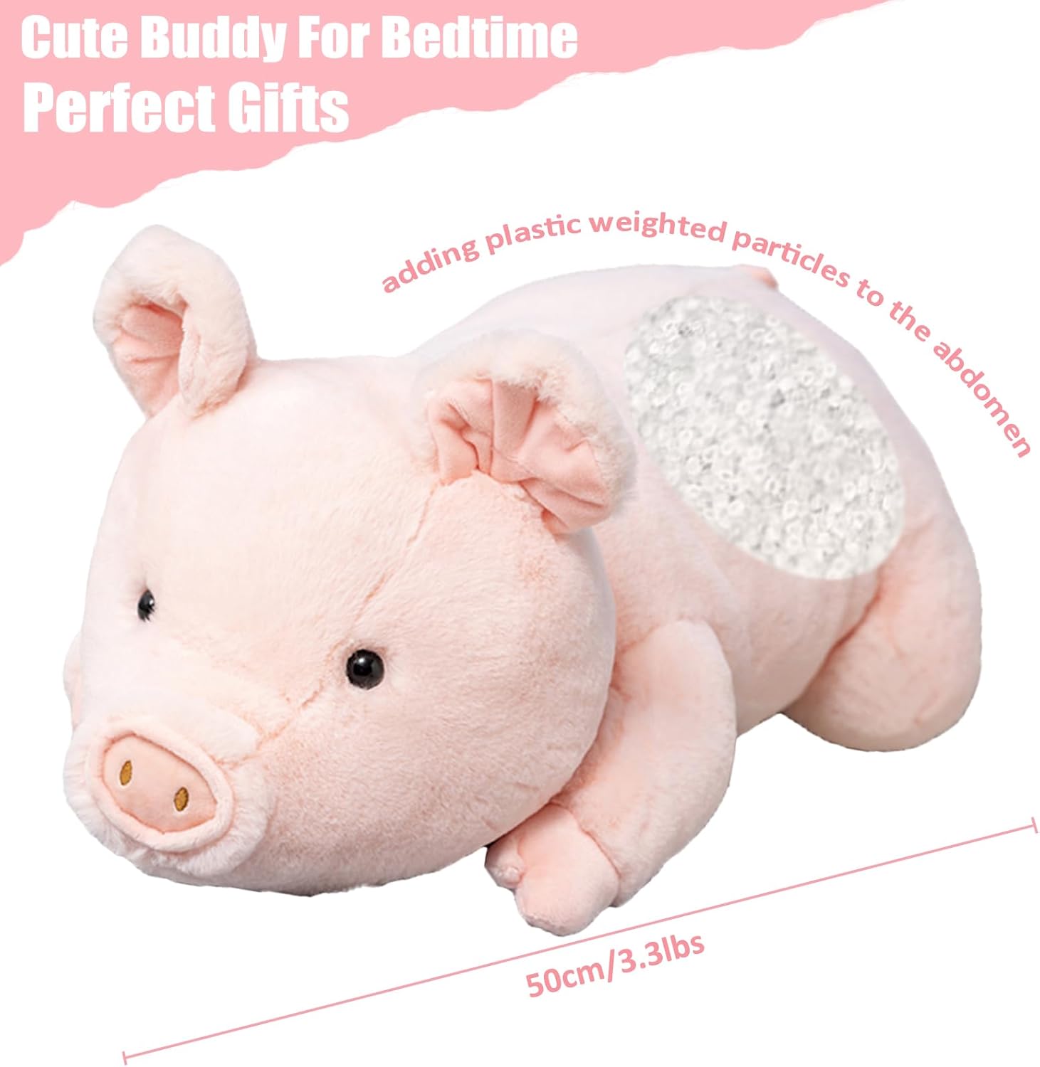 Litence Weighted Pig Plush Pillow Toy 33lbs