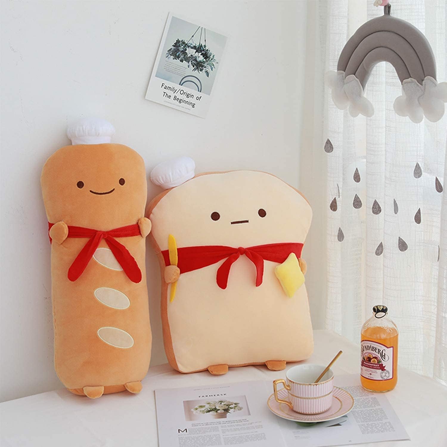 ARELUX 177in Cute Toast Plush Pillow