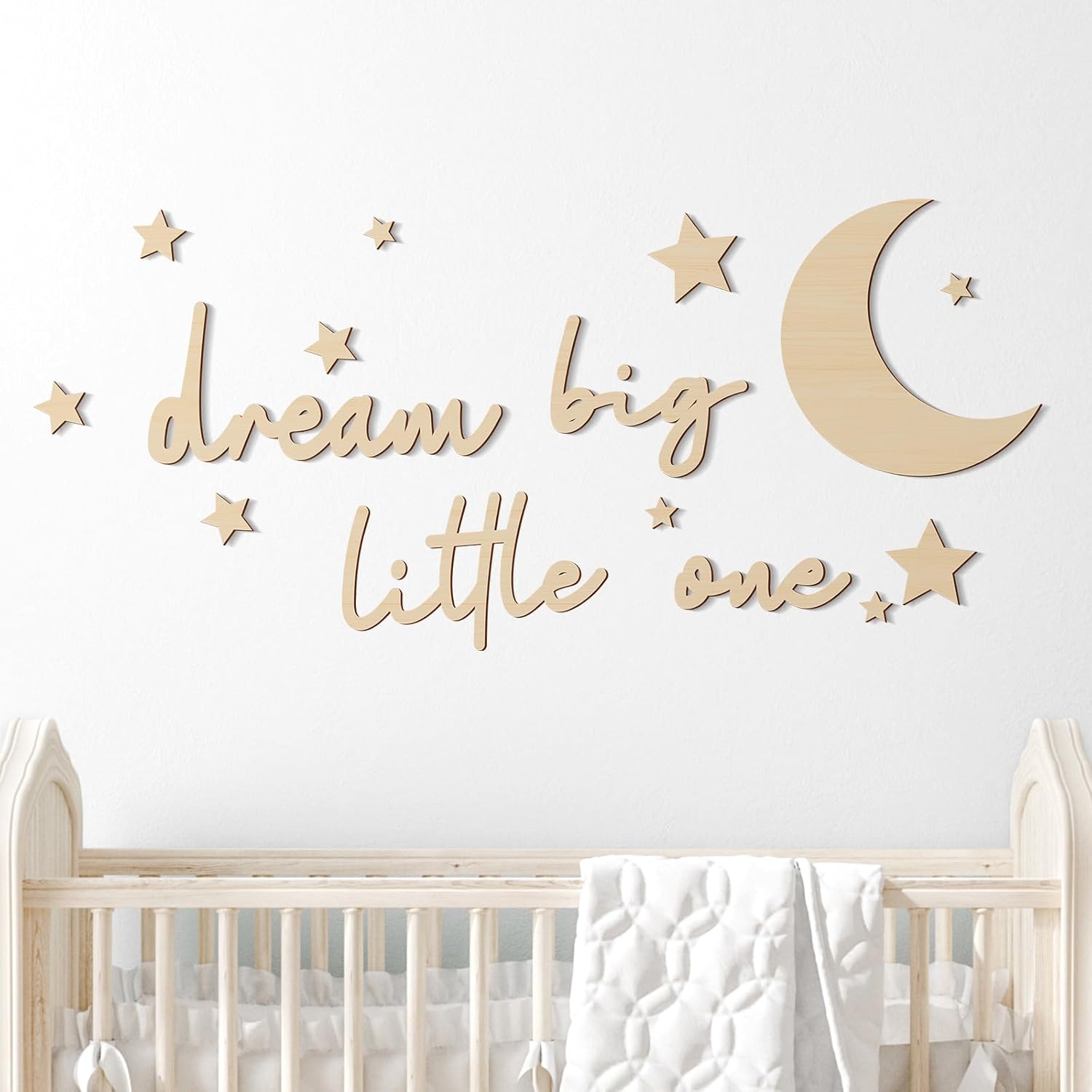 15 Pcs Wooden Nursery Wall Decor Set