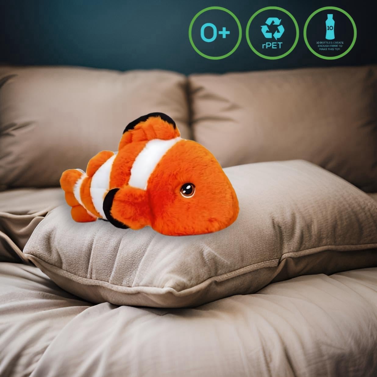Deluxe Paws Clown Fish Plush Toy