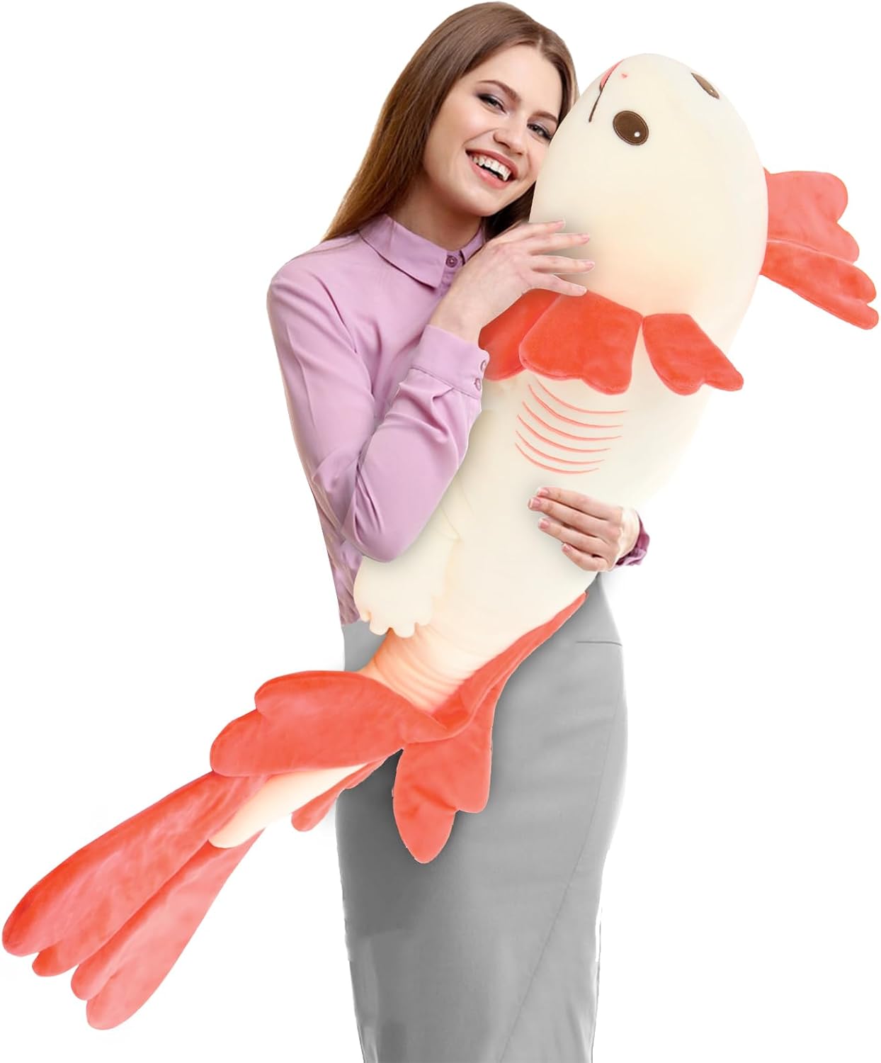 Axolotl Plush Throw Pillow for Kids and Adults
