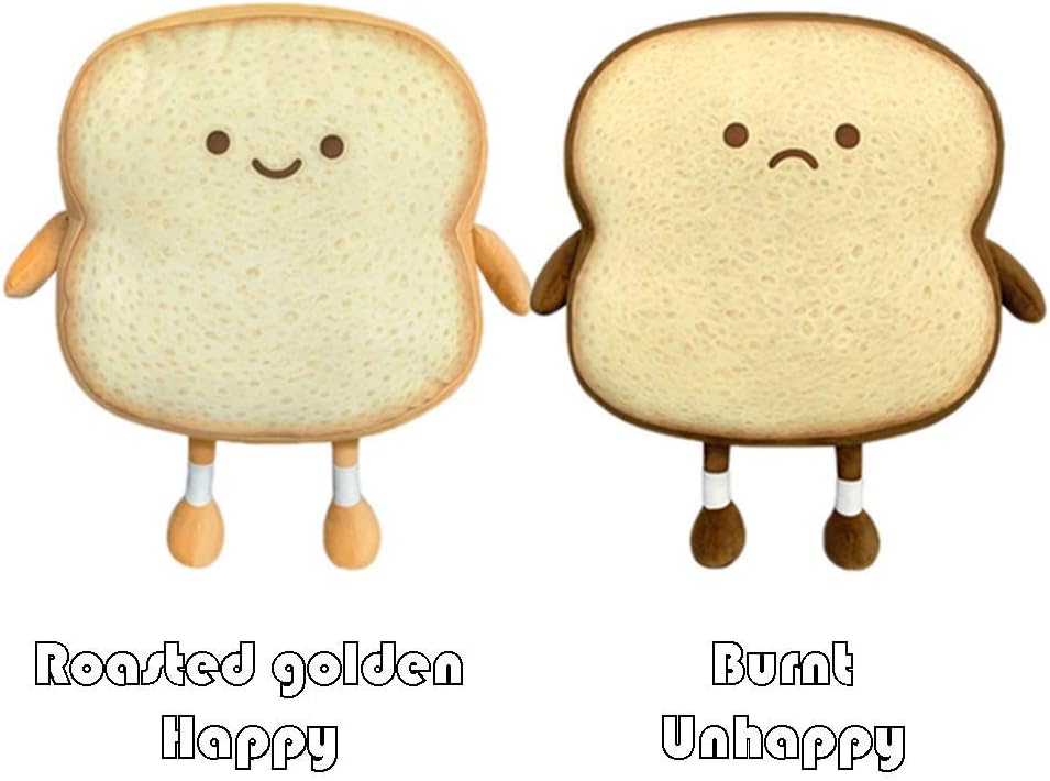 Funny Toast Bread Plush Pillow Toy