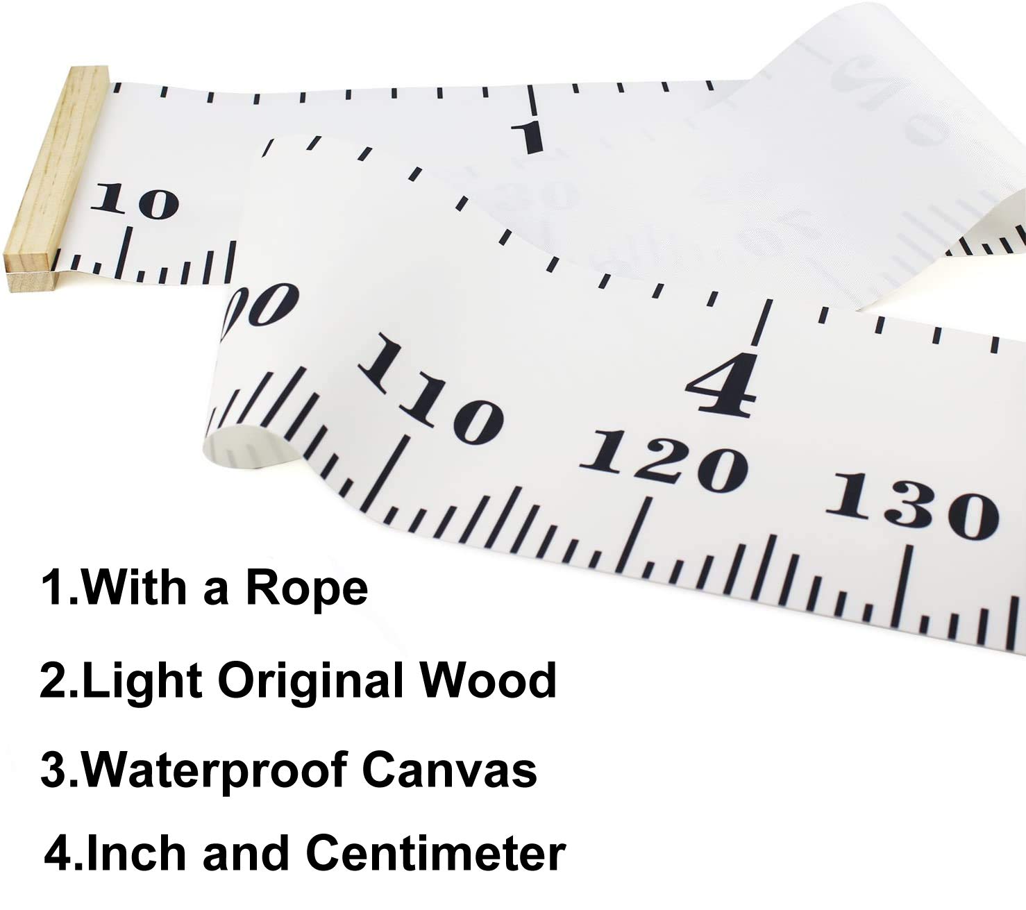 Growth Chart for Kids Wall Ruler with 2 Scales