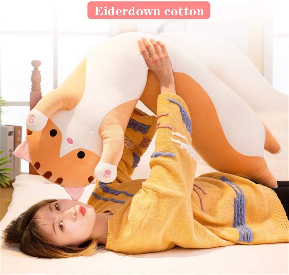 Shangman Plush Cat Pillow Toy for Kids and Girlfriend