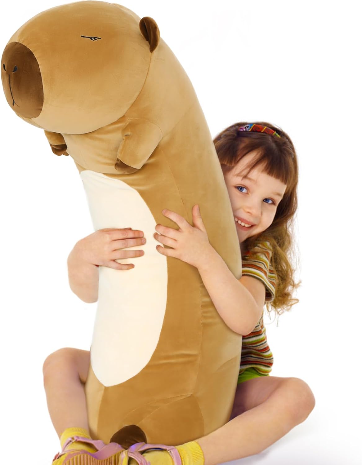 Tezituor Long Capybara Plush Pillow