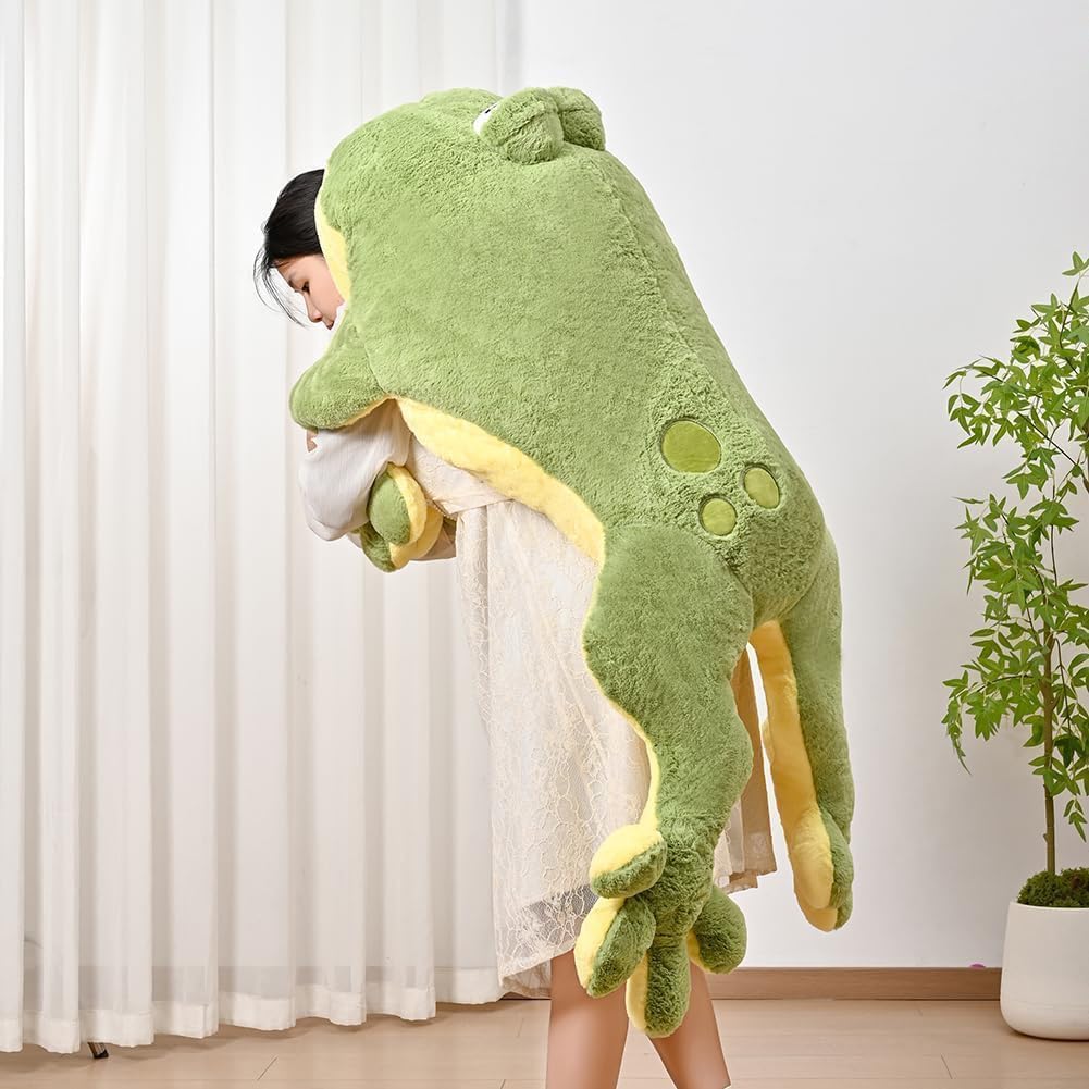 Giant Frog Plush Pillow Toy for Kids 1