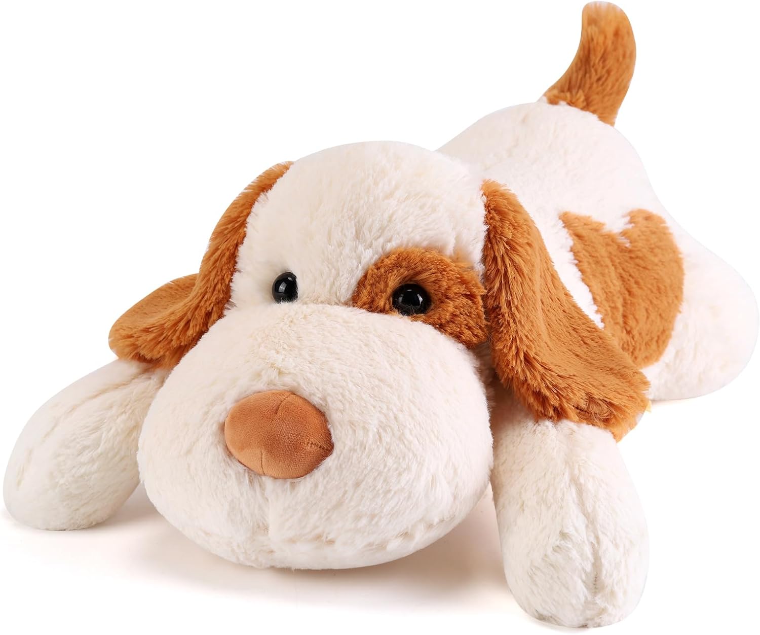 Meowtastic Brown White Weighted Plush Pillow