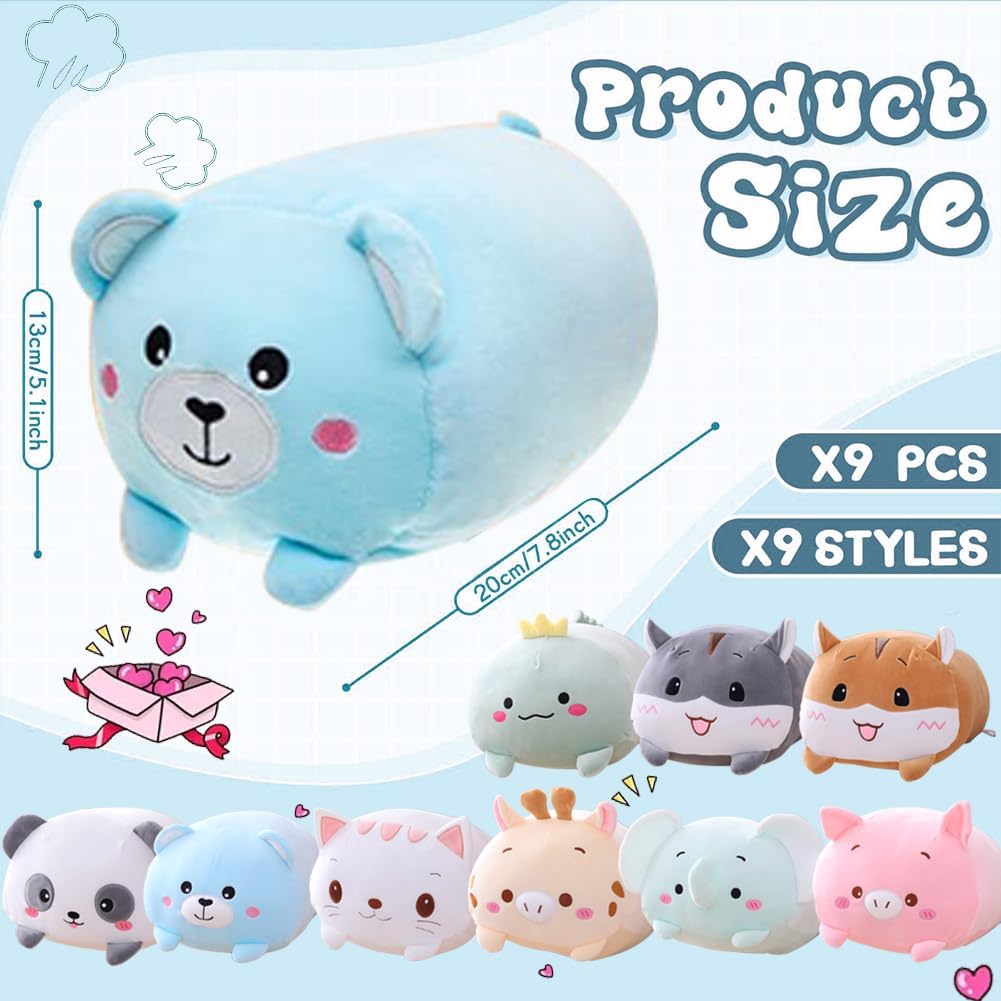 9 Pcs Stuffed Animals Plush Set 1