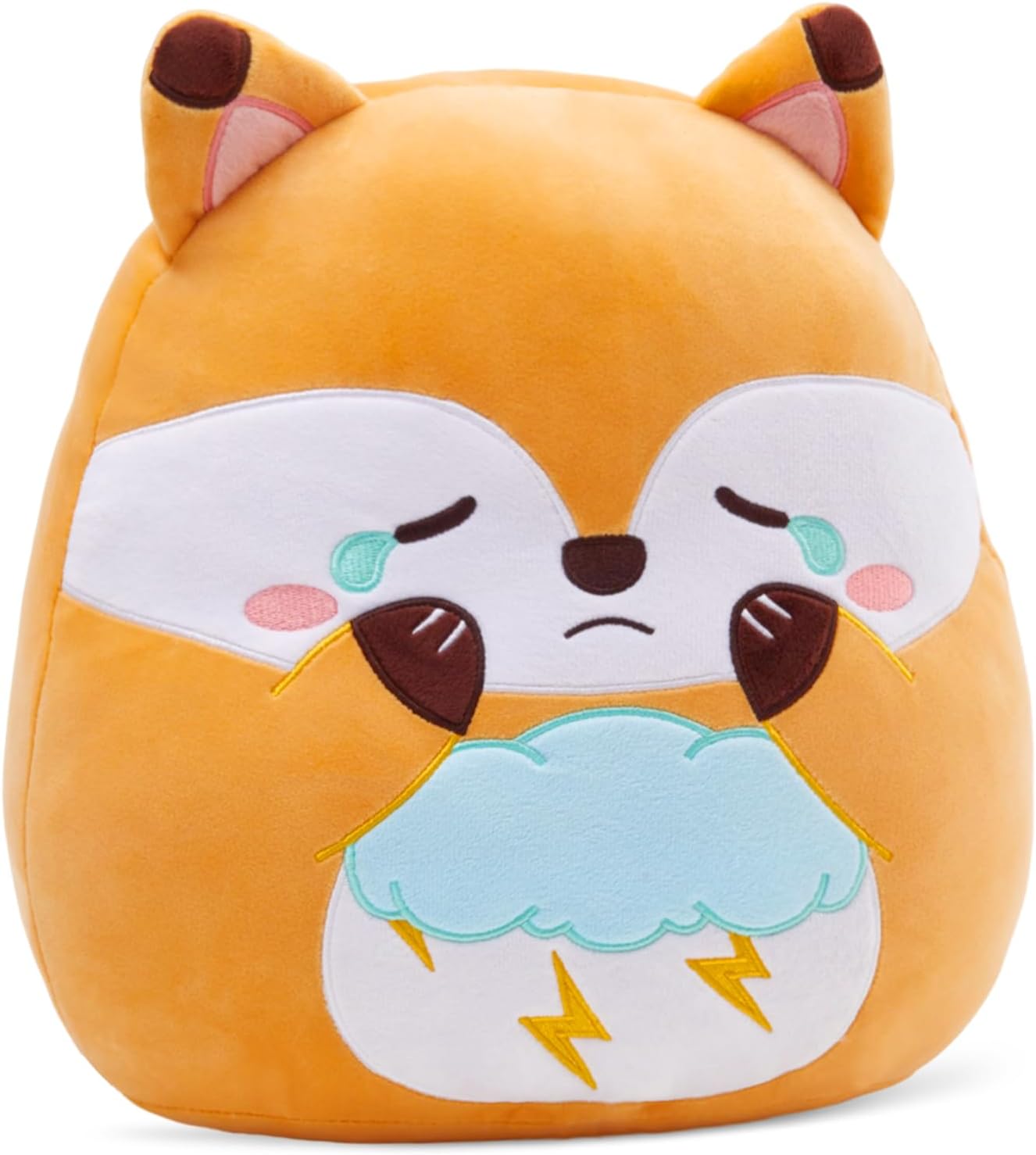Soft 12-Inch Red Fox Plush Pillow