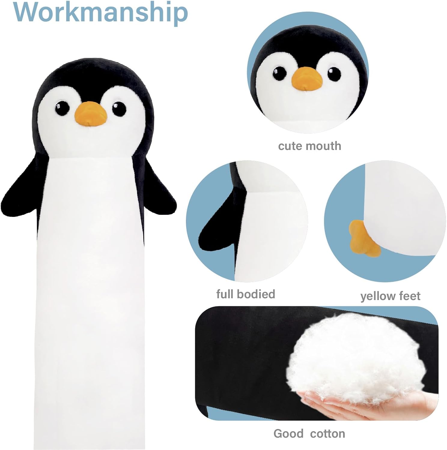 Yuncol 196 Inch Penguin Plush Toy
