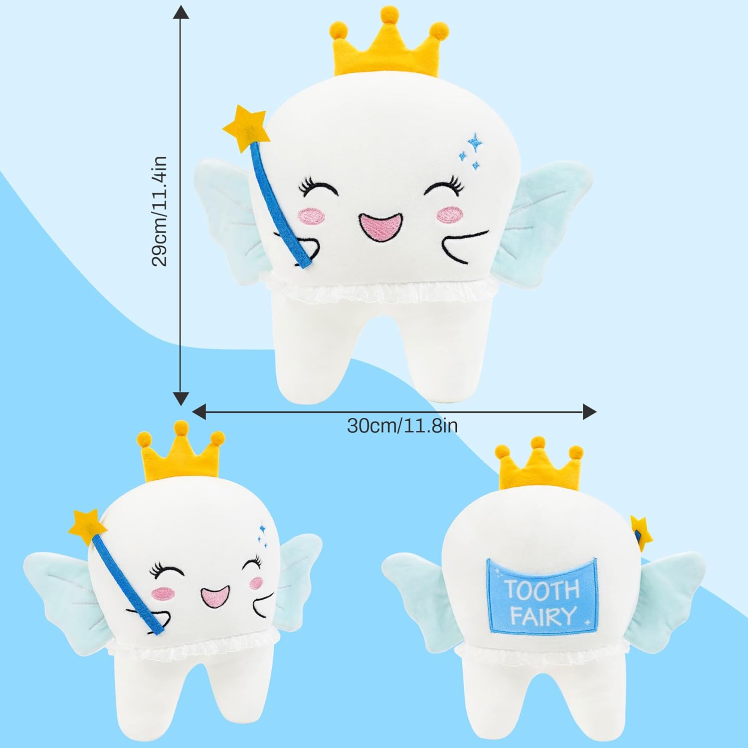Tooth Fairy Plush Pillow 8 Inch