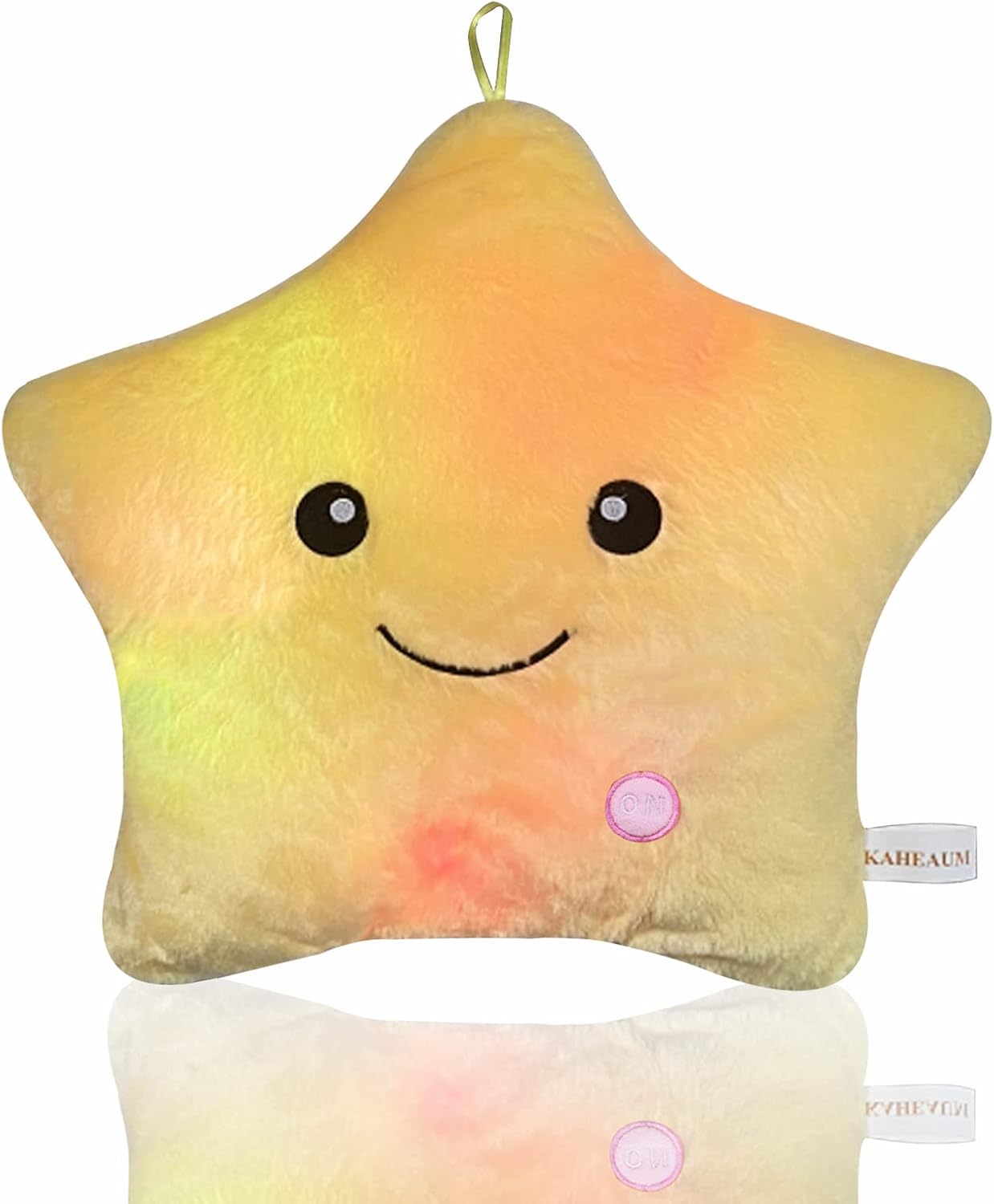 Twinkle Star LED Light-Up Plush Pillow