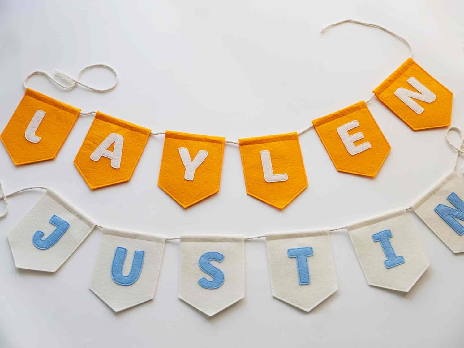Rosanbella Personalized Name Felt Bunting Banner
