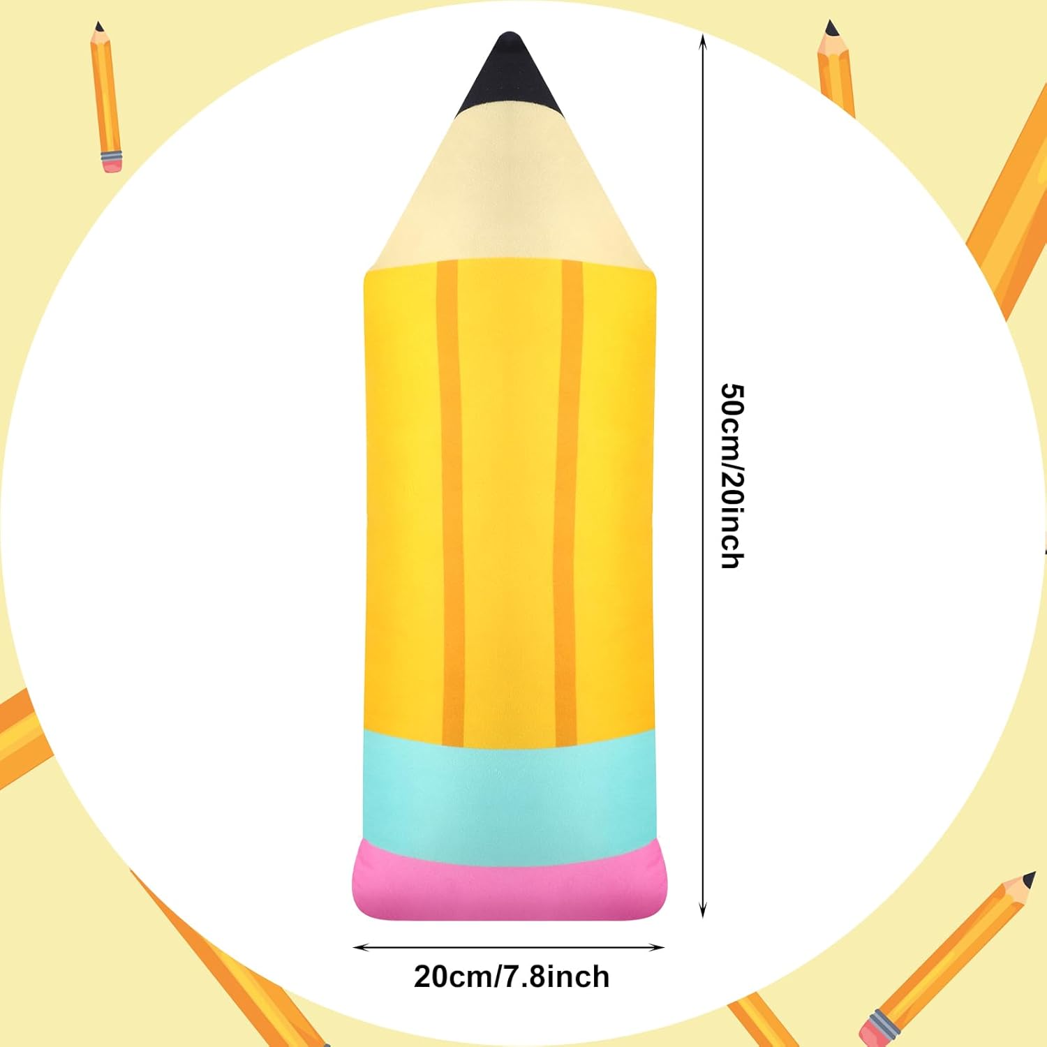 Cute Pencil Plush Pillow for Kids Classroom