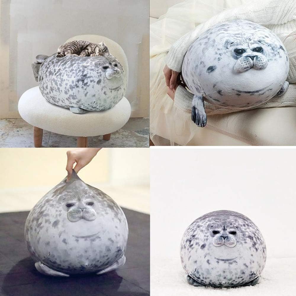 YOZATIA Chubby Seal Pillow Giant Plush Hugging Pillow