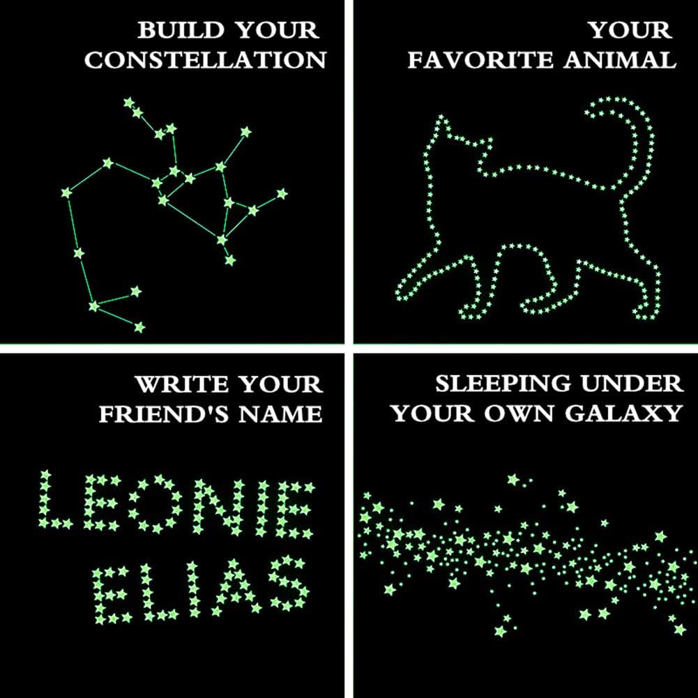 Aooyaoo Glow in The Dark Stars Wall Stickers