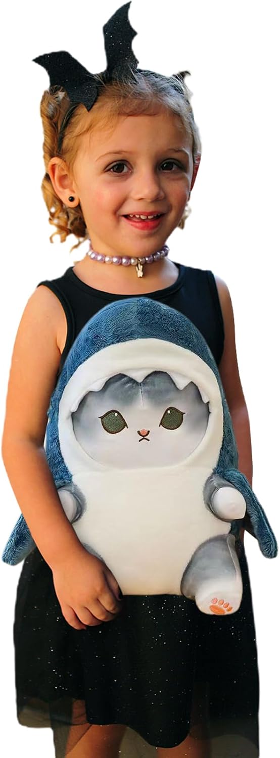 Kawaii Shark Cat Plush Pillow Toy 1