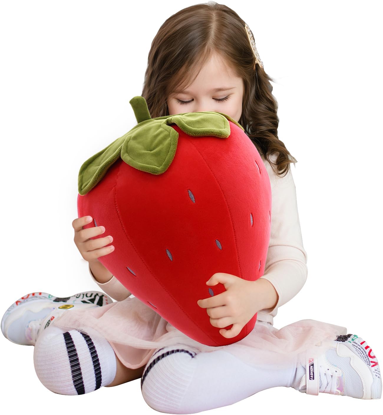 Cute Strawberry Plush Pillow for Kids