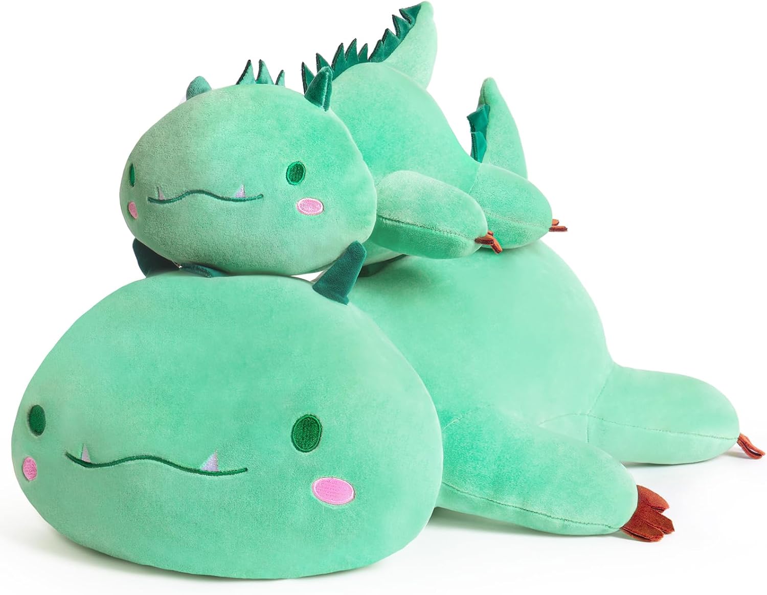 Cute Dinosaur Plush Pillow 20 Green
