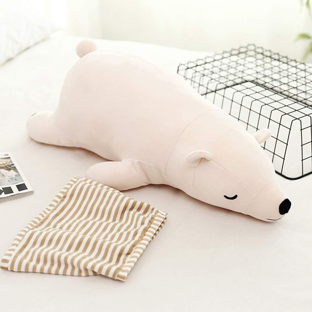 MMTTAO 24 Inch Stuffed Polar Bear Plush Toy