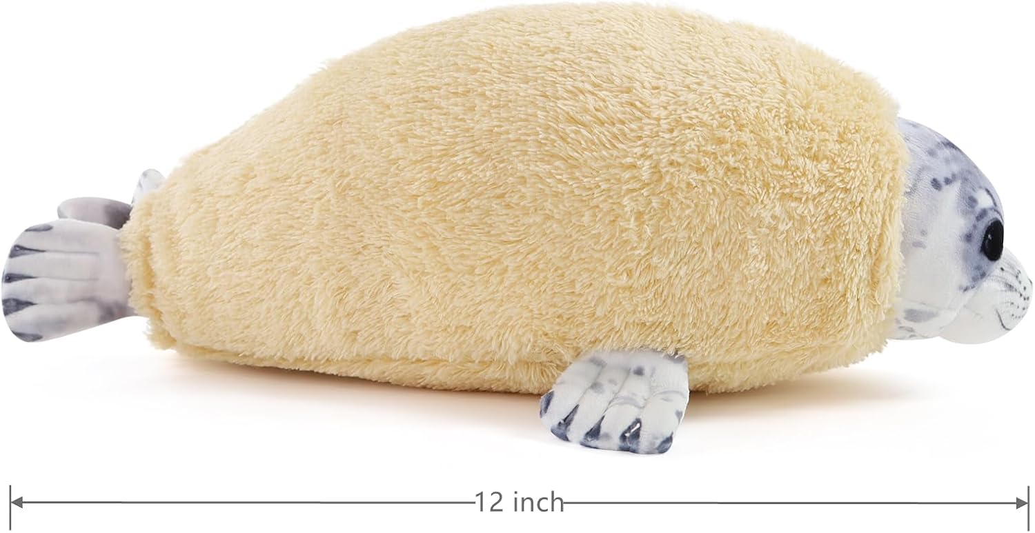 Chubby Blob Young Seal Plush Pillow Toy