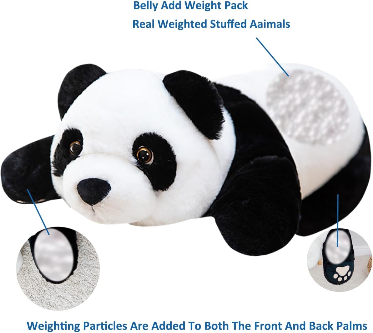 Panda Weighted Plush Pillow Toy 1