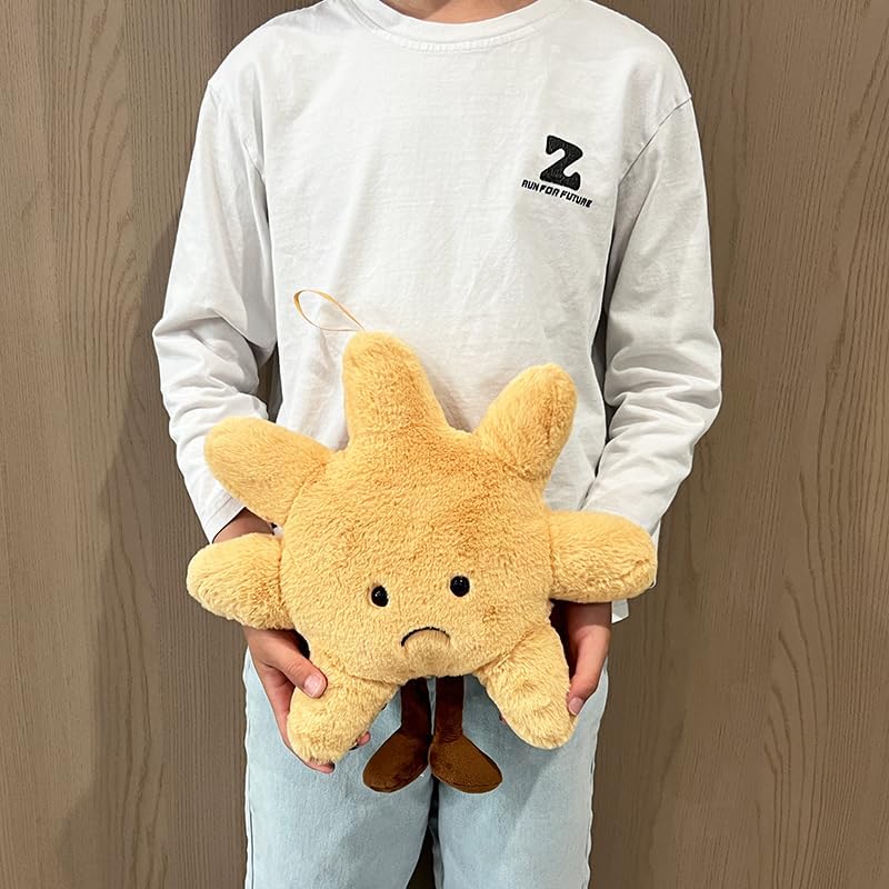 Plush Sun Throw Pillow - 14 Inch Cuddleable Stuffed Animal
