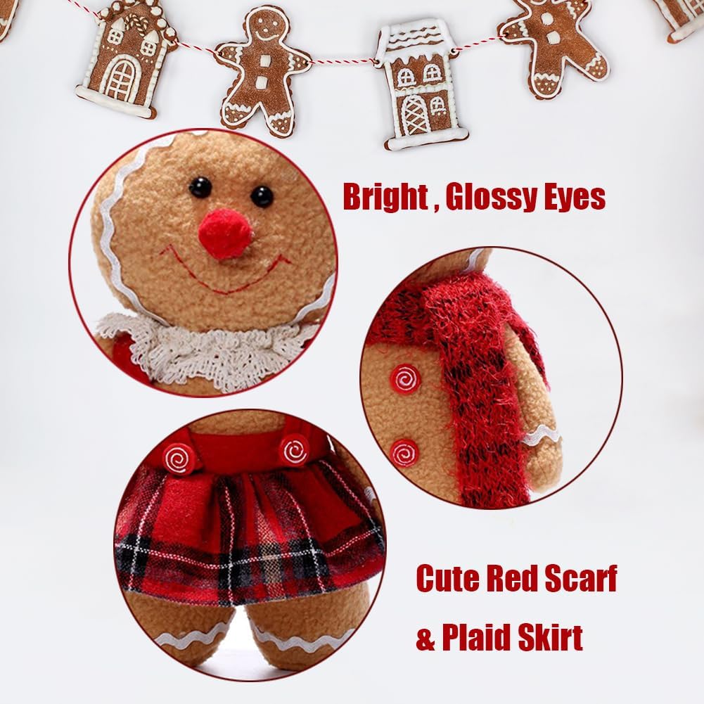 118 Inch Christmas Gingerbread Plush Figure