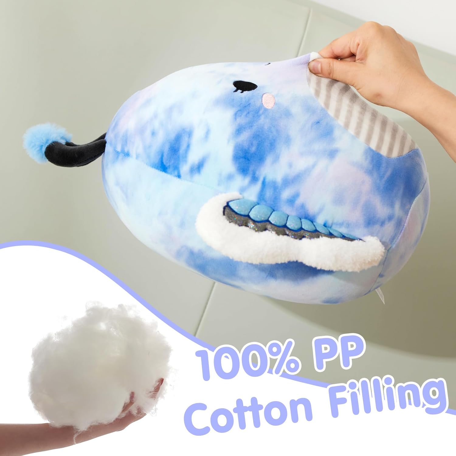 Blue Butterfly Plush Pillow Toy