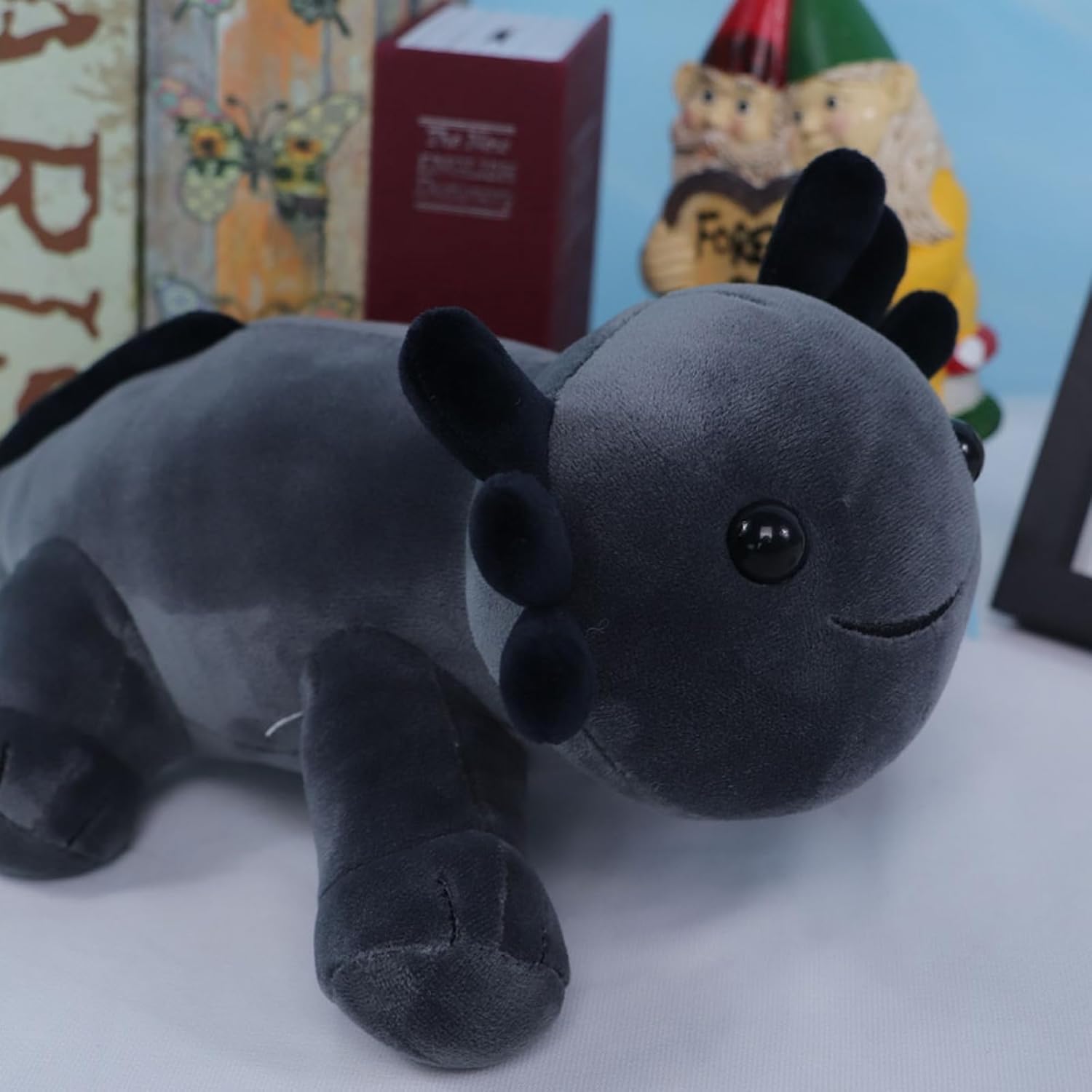 1102 Inch Gray Axolotl Plush Pillow