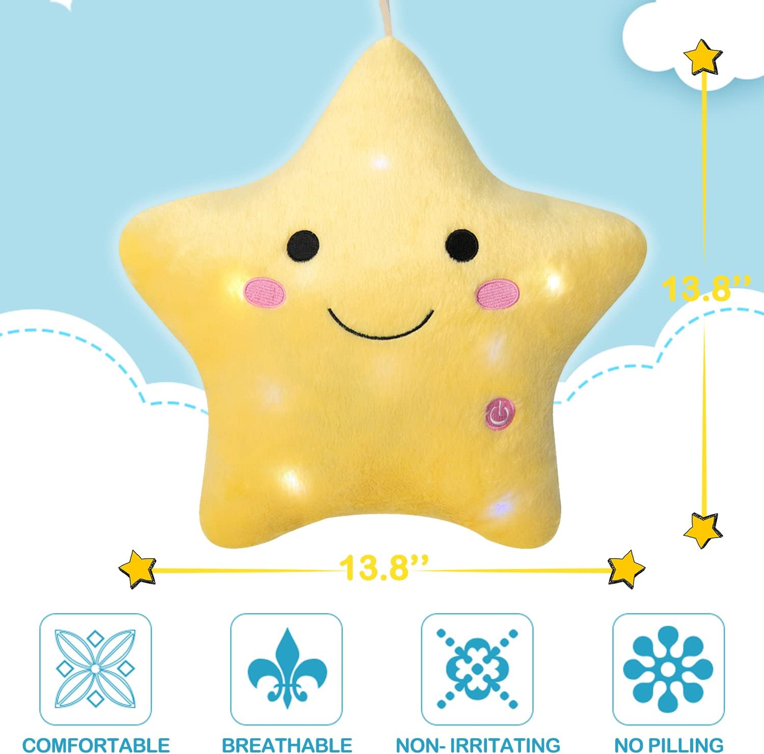 DearSun Twinkle Star Pillow Set of 2