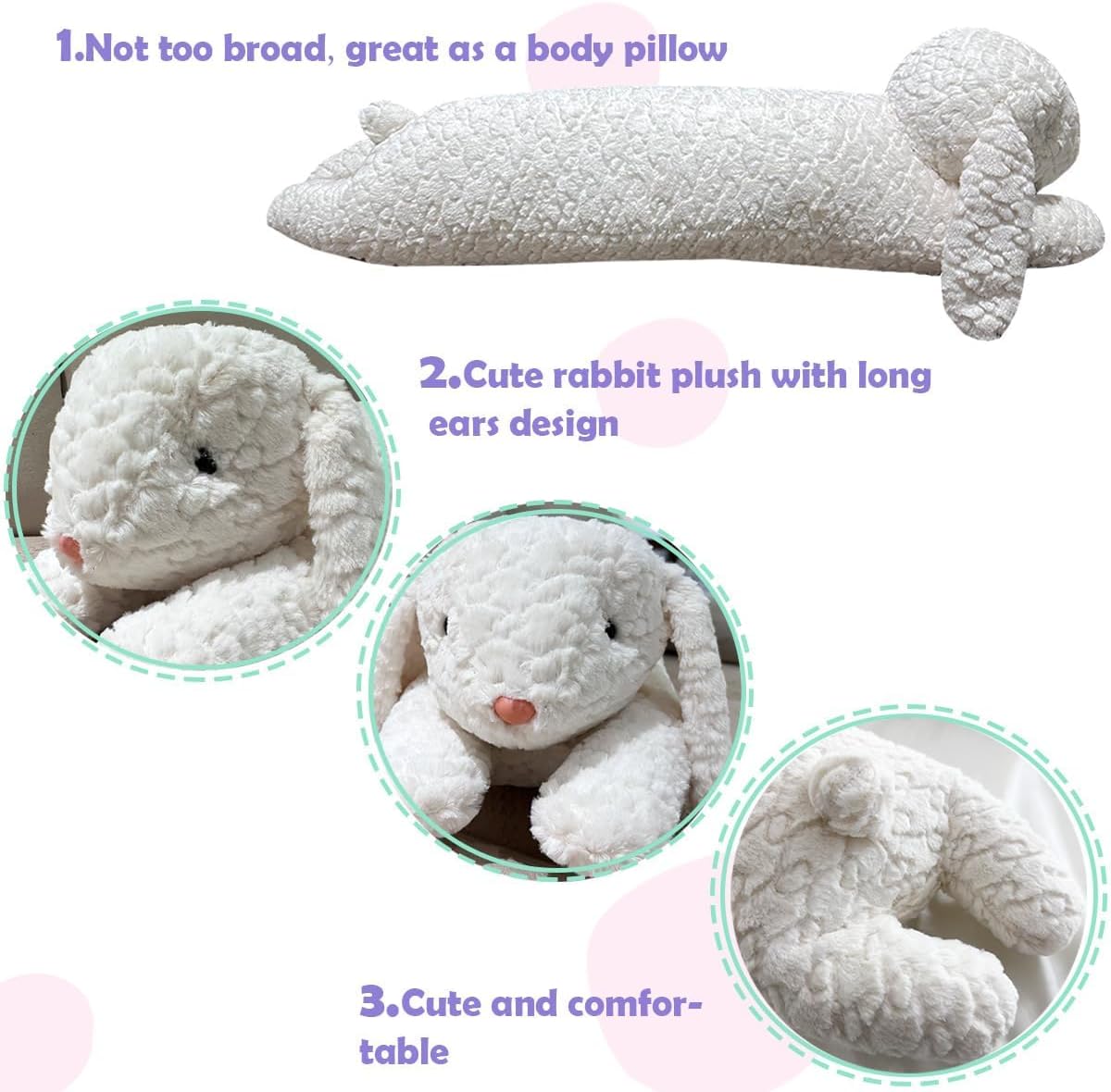 Hofun4U Rabbit Plush Pillow