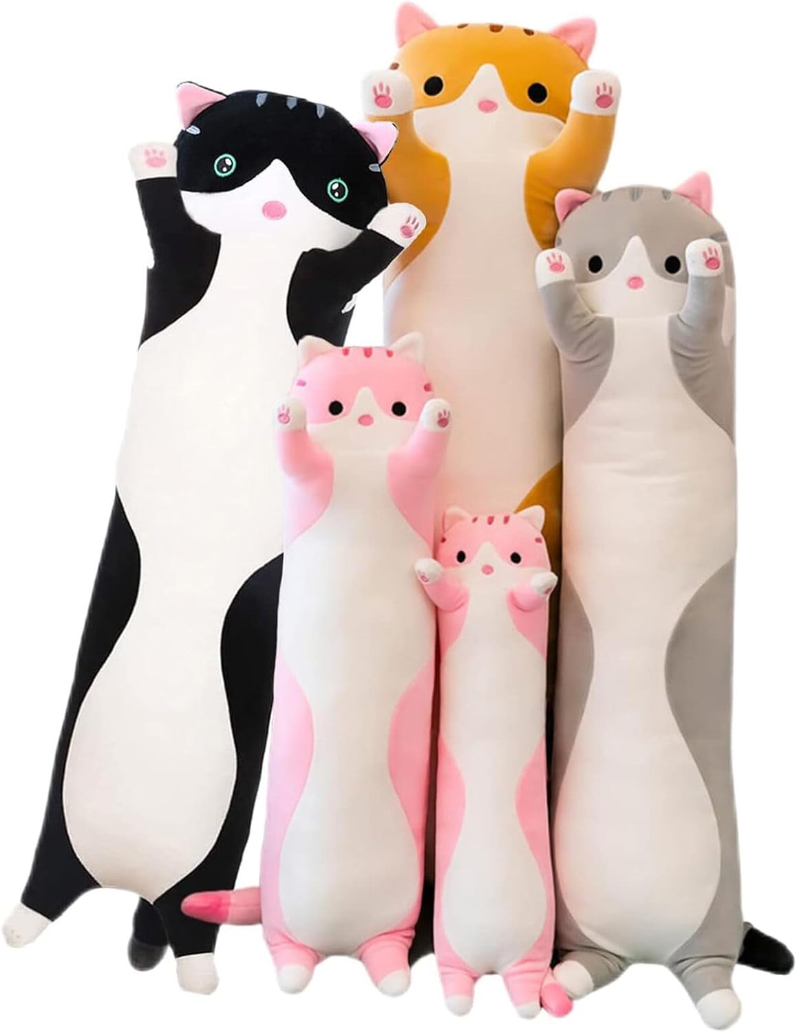 Somao Long Cat Plush Pillow Hugging Toy