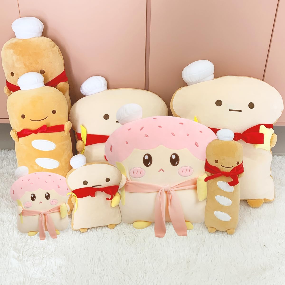 ARELUX 177in Cute Toast Plush Pillow