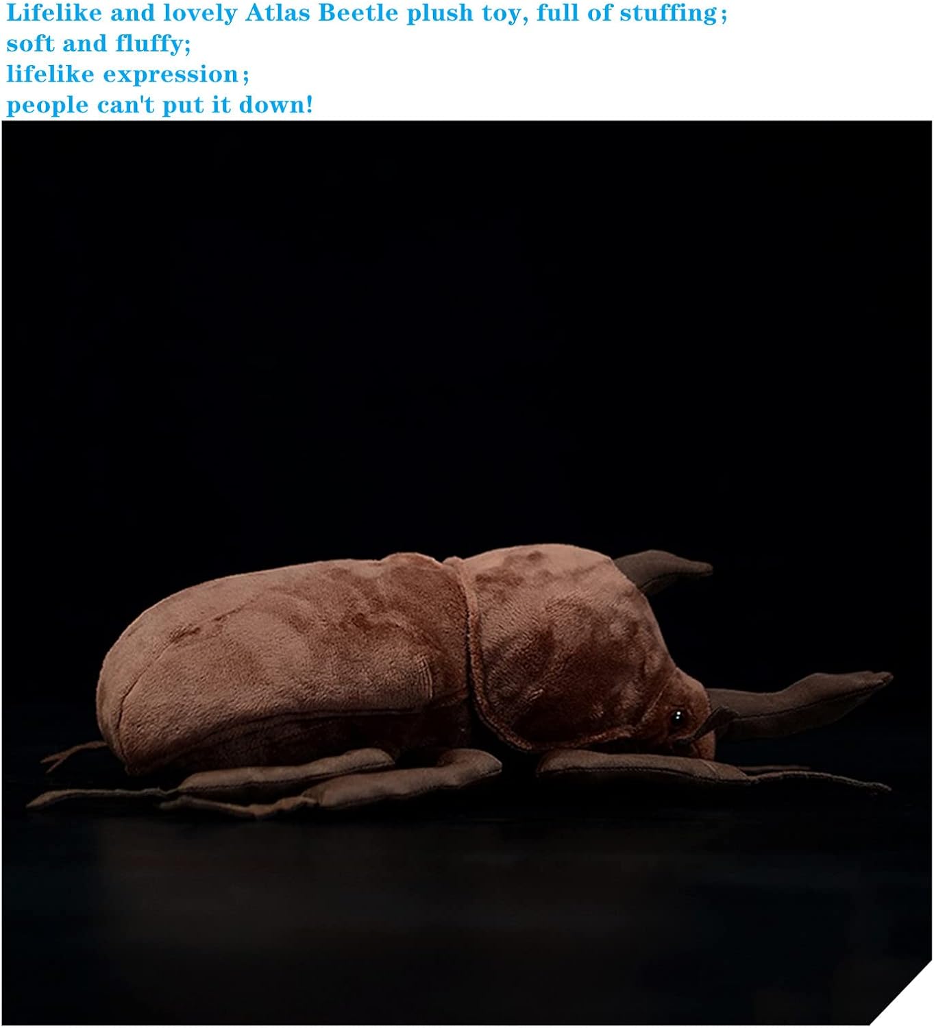 Tiny Heart Simulated Atlas Beetle Plush Toy