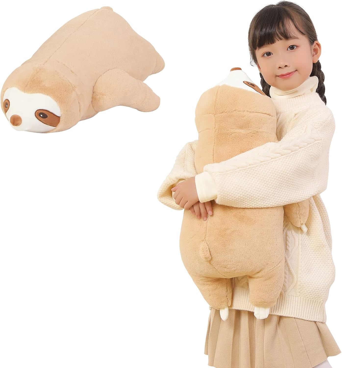 24 Inch Giant Sloth Plush Pillow Toy