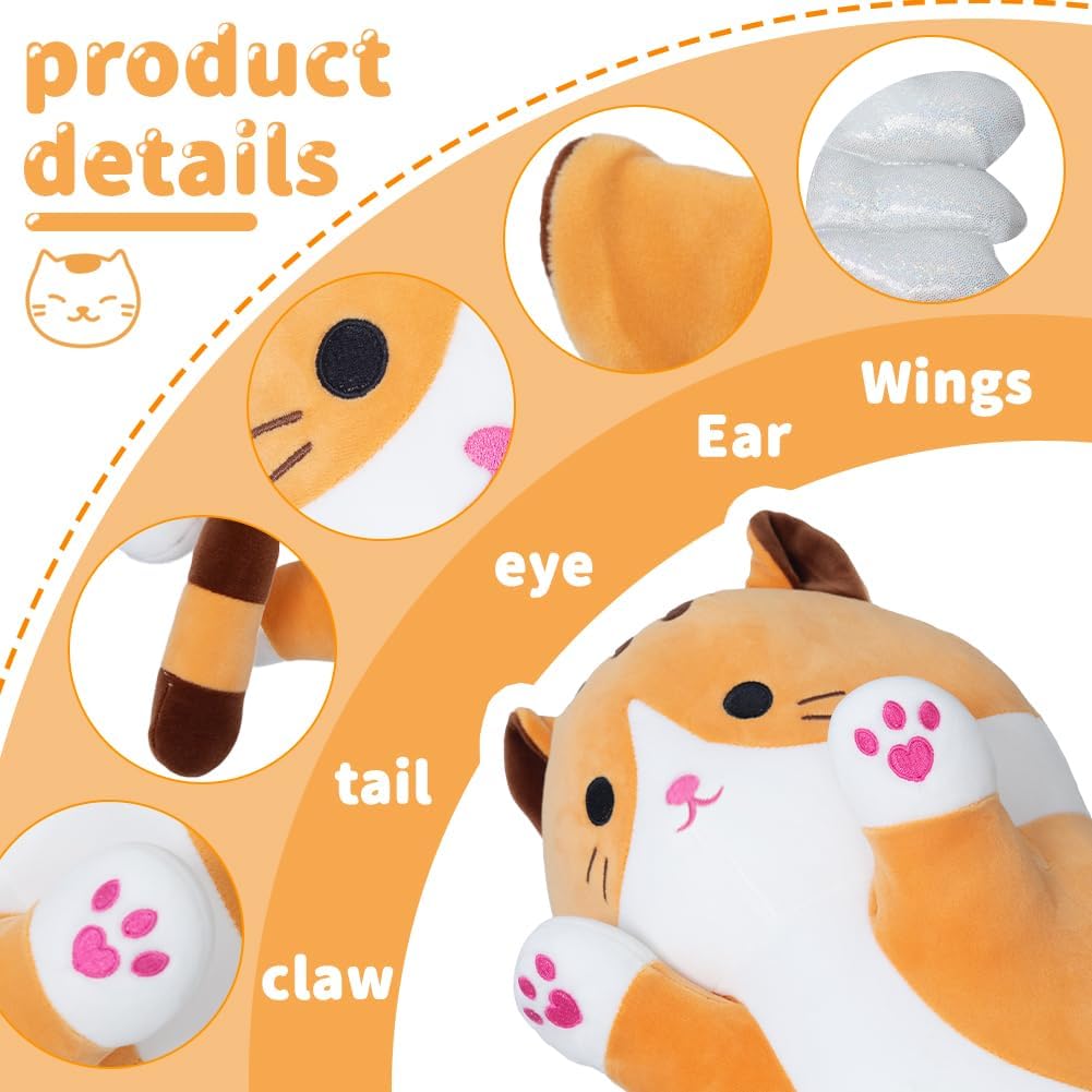 Yeqivo Cute Cat Plush Pillow 50cm