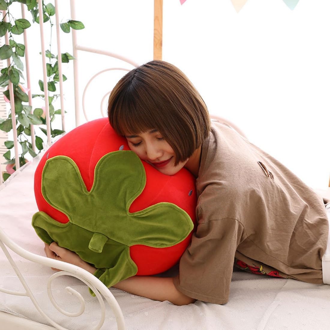 Cute Strawberry Plush Pillow for Kids