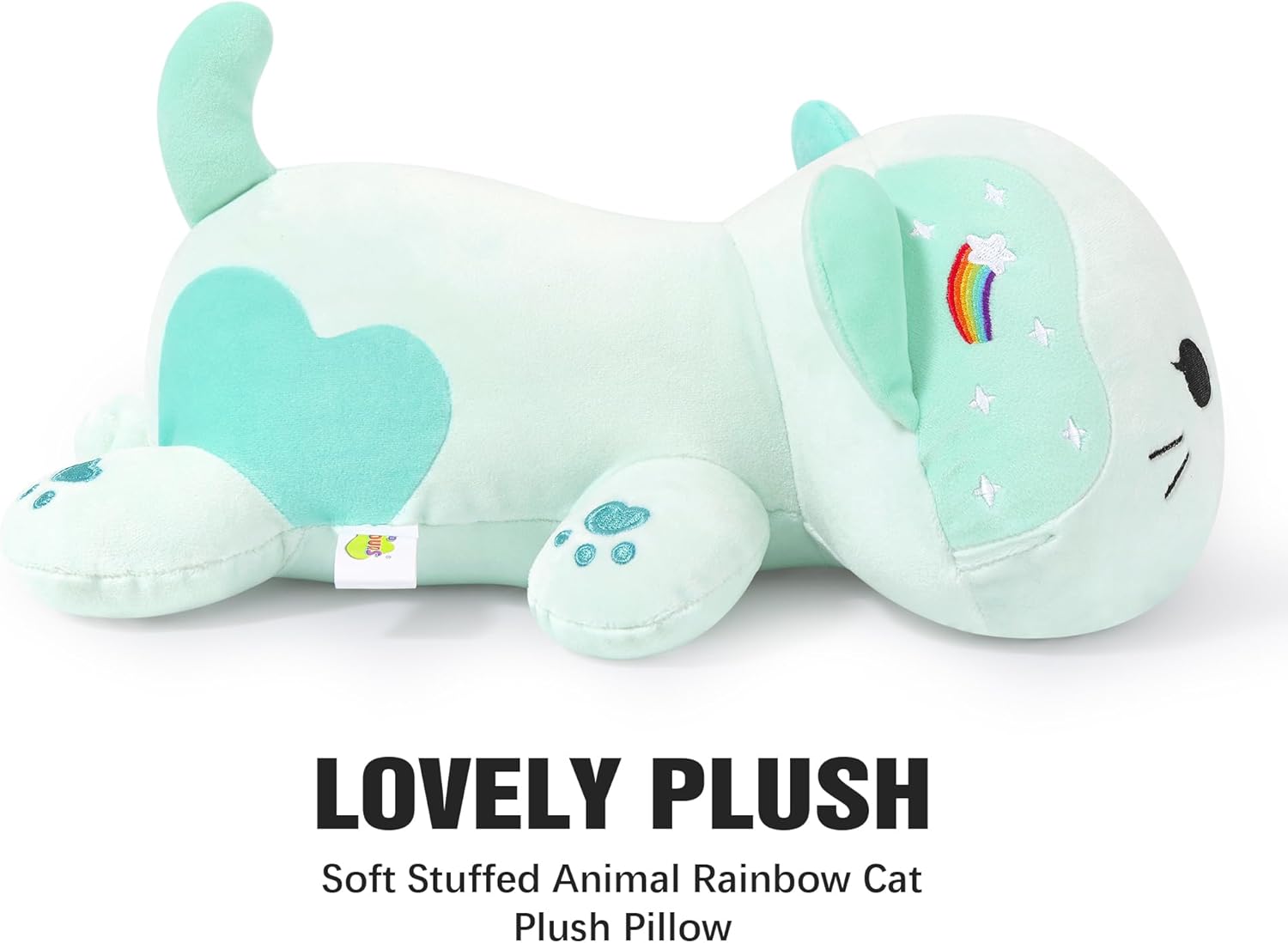 Onsoyours Rainbow Cat Plush 13 Inch Toy