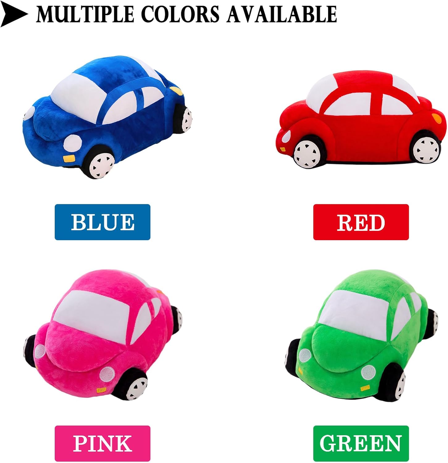 Plush Car Shaped Pillow Toy for Kids