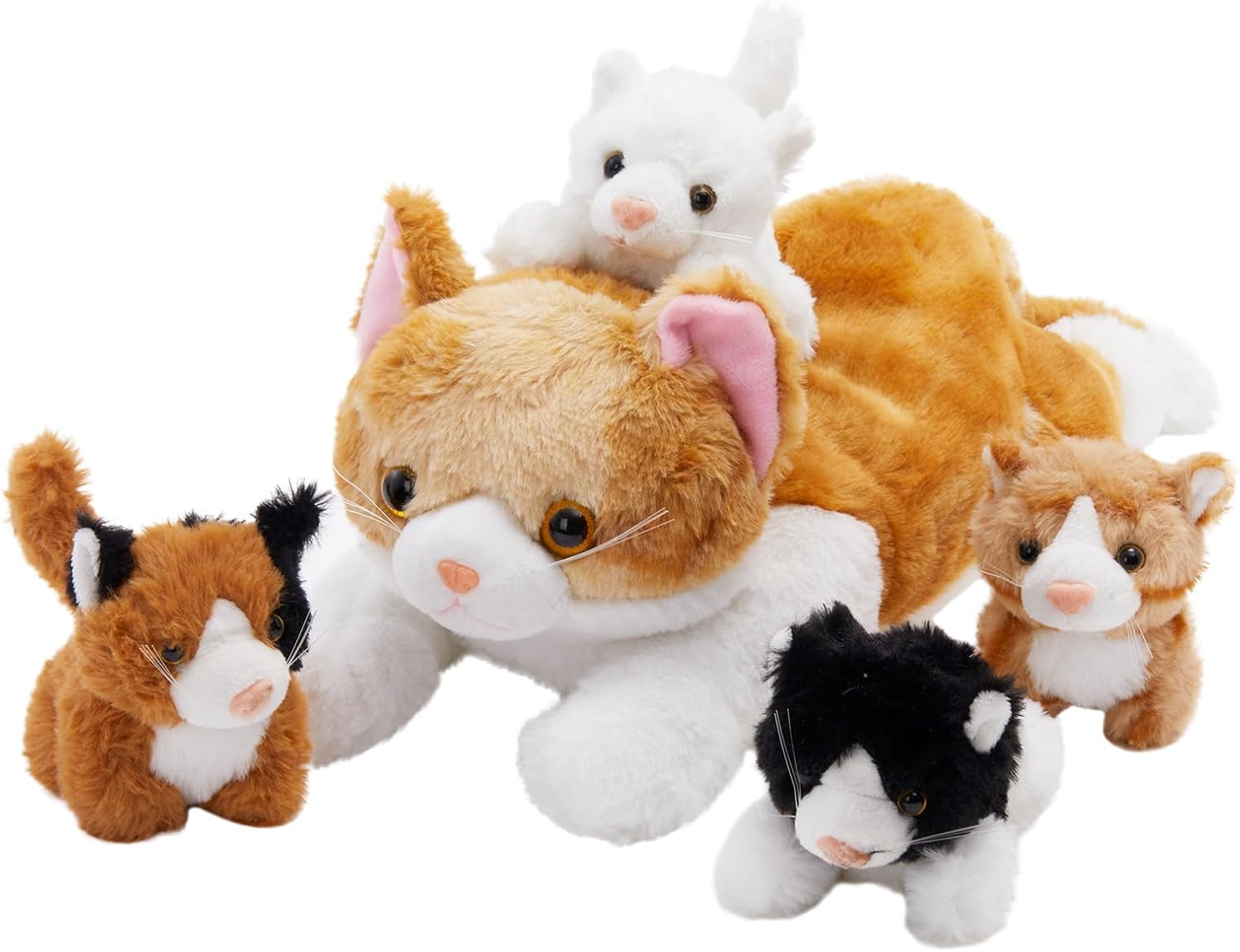WeWill 15 Inch Cat Family Plush Set