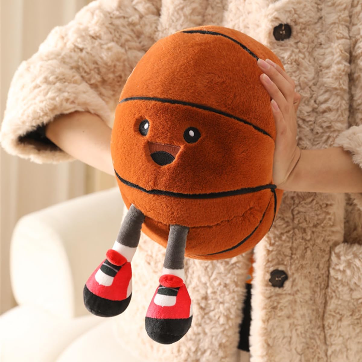 Funny Basketball Ball Pillow with Legs