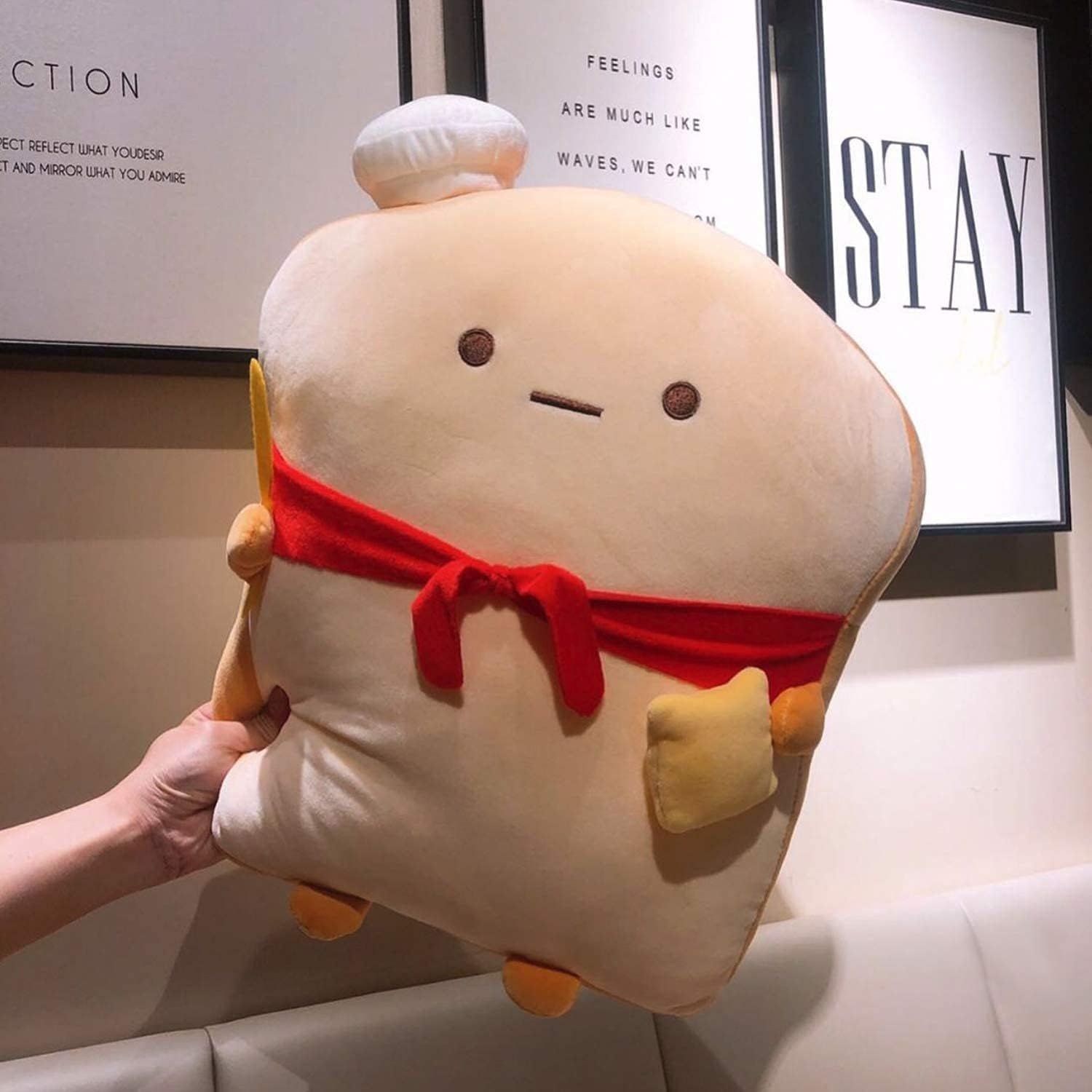 ARELUX 177in Cute Toast Plush Pillow