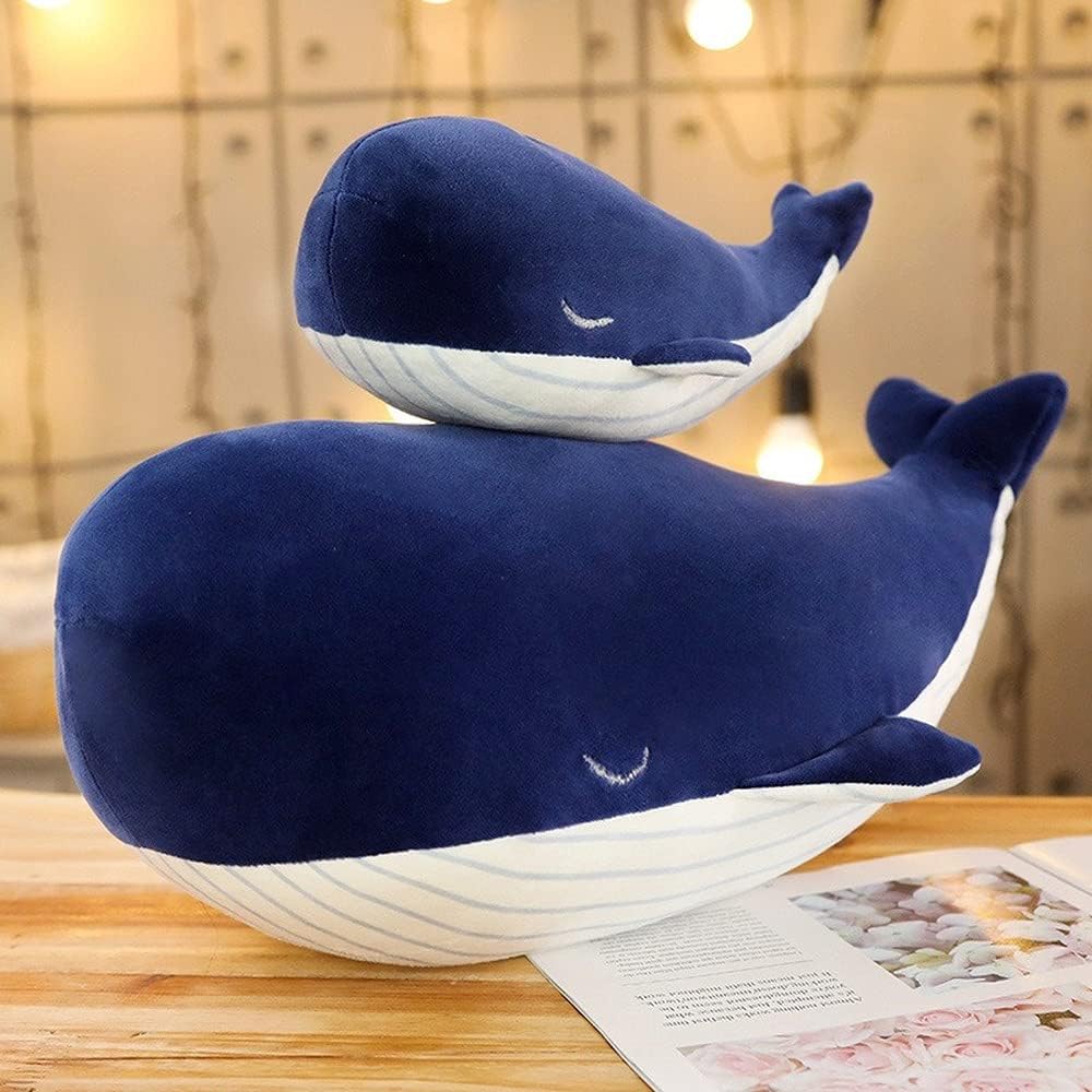 MUPI Blue Whale Plush Pillow 26 Inch