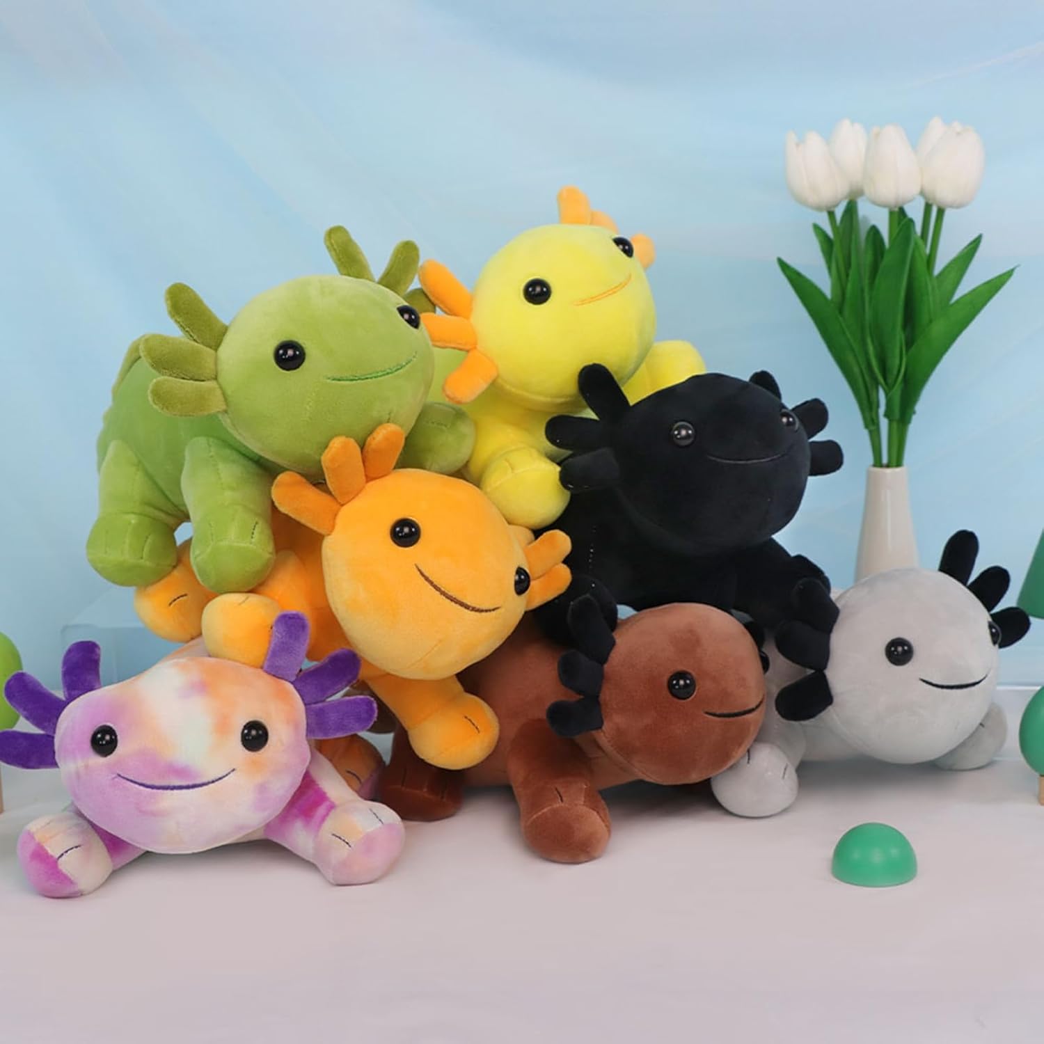 1102 Inch Gray Axolotl Plush Pillow