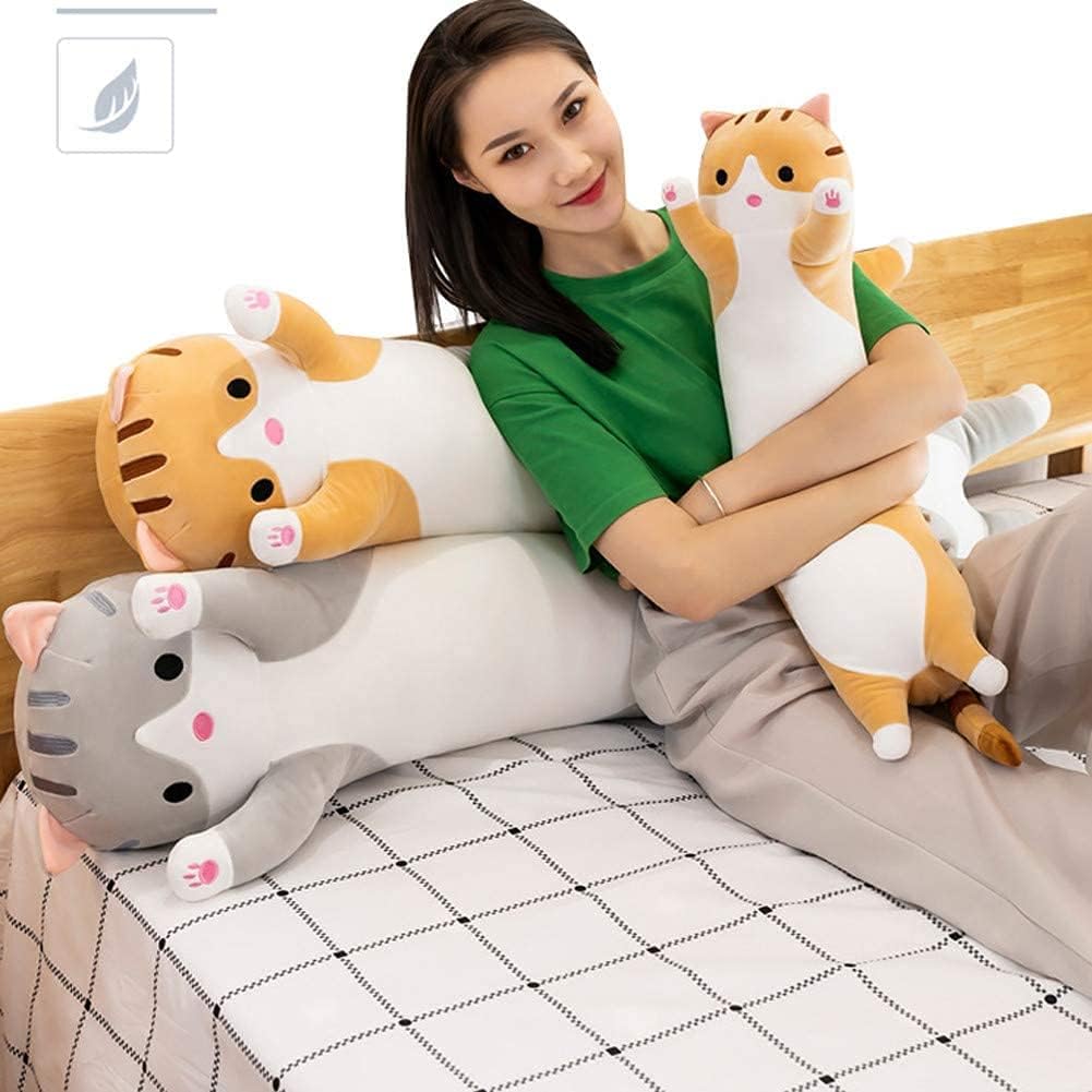 Cute Cat Plush Body Pillow for Hugging