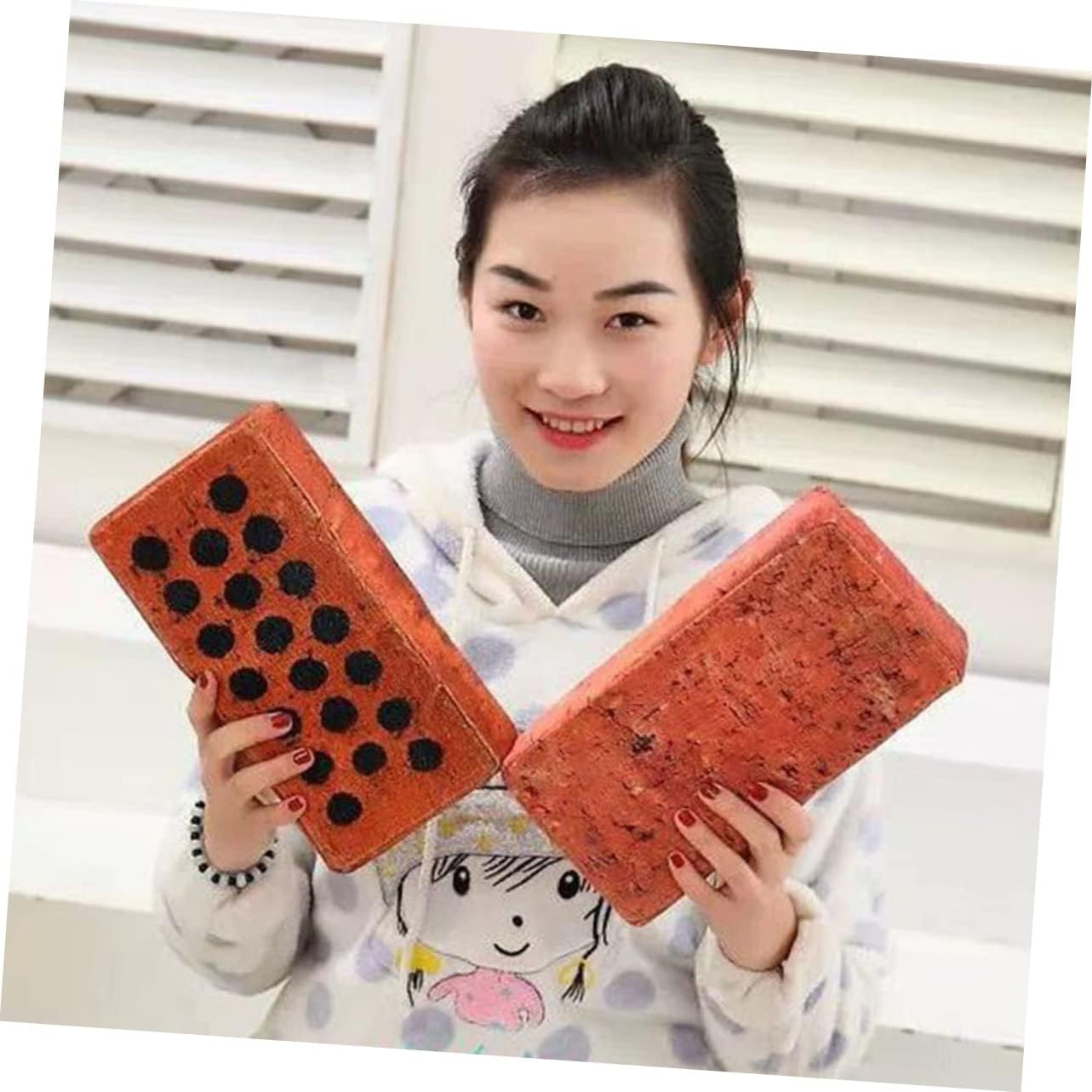 HOOTNEE 2Pcs Foam Plush Bricks Pillow Toy